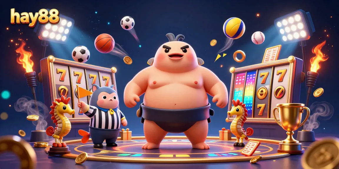 Engage in fun gaming with hay88 featuring a vibrant underwater scene filled with animated characters and dynamic casino elements.