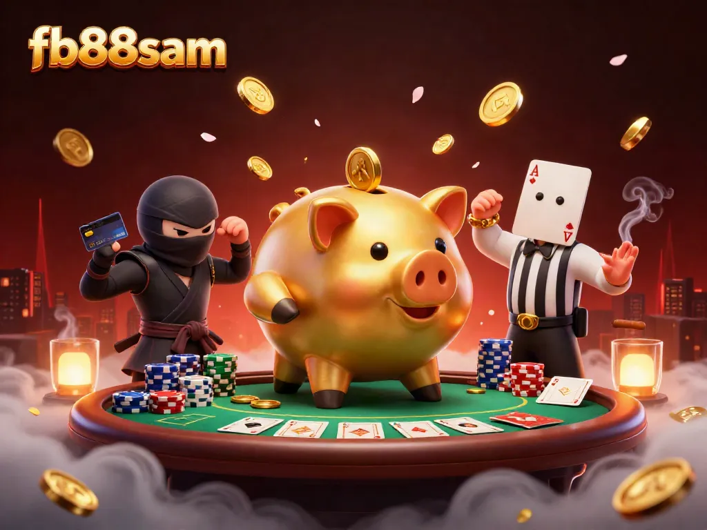 Experience the thrilling action of fb88sam with vibrant characters and dynamic poker elements in 3D.