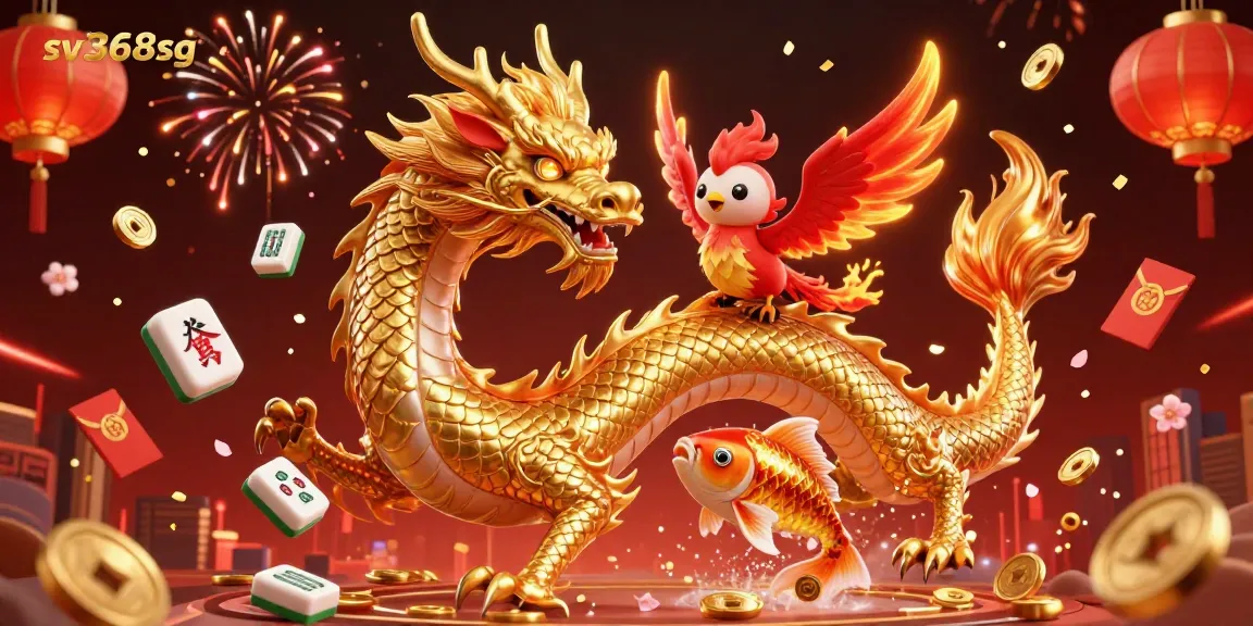 Experience the thrill of sv368sg with a powerful dragon and vibrant gaming symbols in action.
