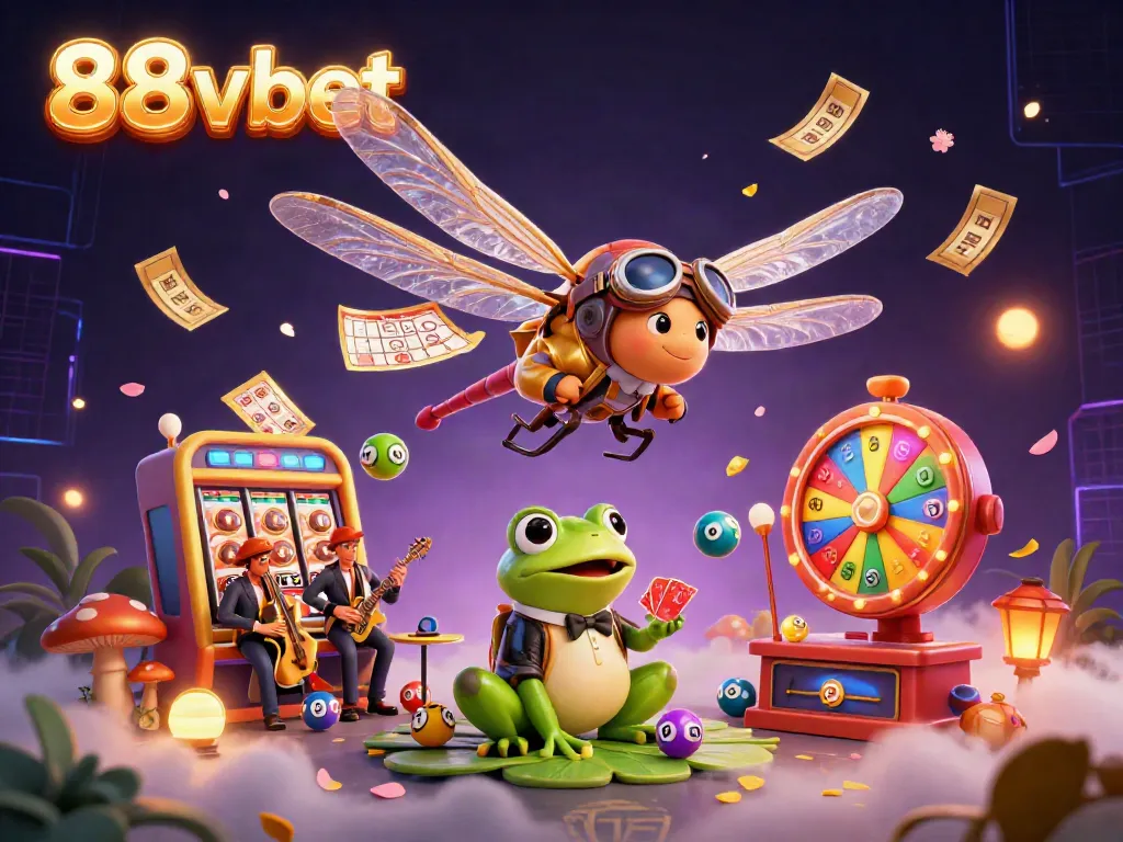 Experience thrilling 88vbet gaming with captivating characters, slots, and vibrant casino elements.