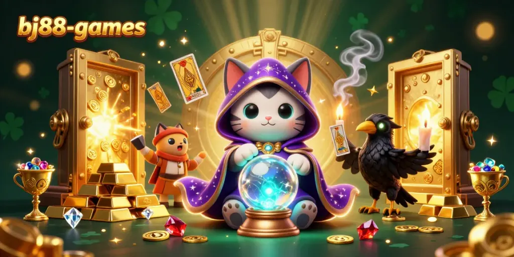 Experience thrilling gambling action at bj88-games with mystical elements and rich treasures.