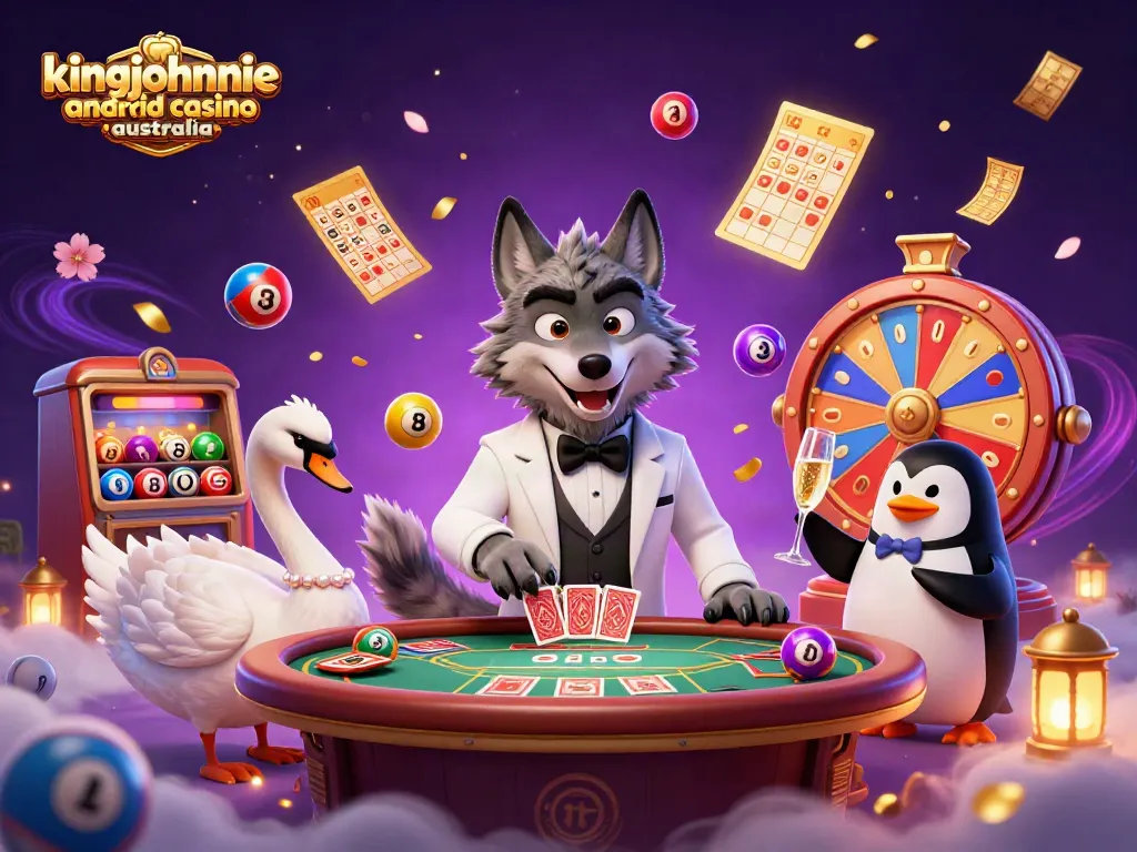 Experience excitement at kingjohnnie android casino australia with our dynamic baccarat scene featuring animated characters.