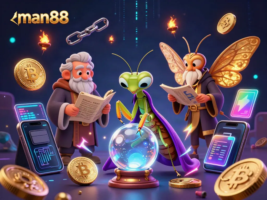 Experience thrilling gameplay at man88 with 3D fortune teller and mystical casino elements.