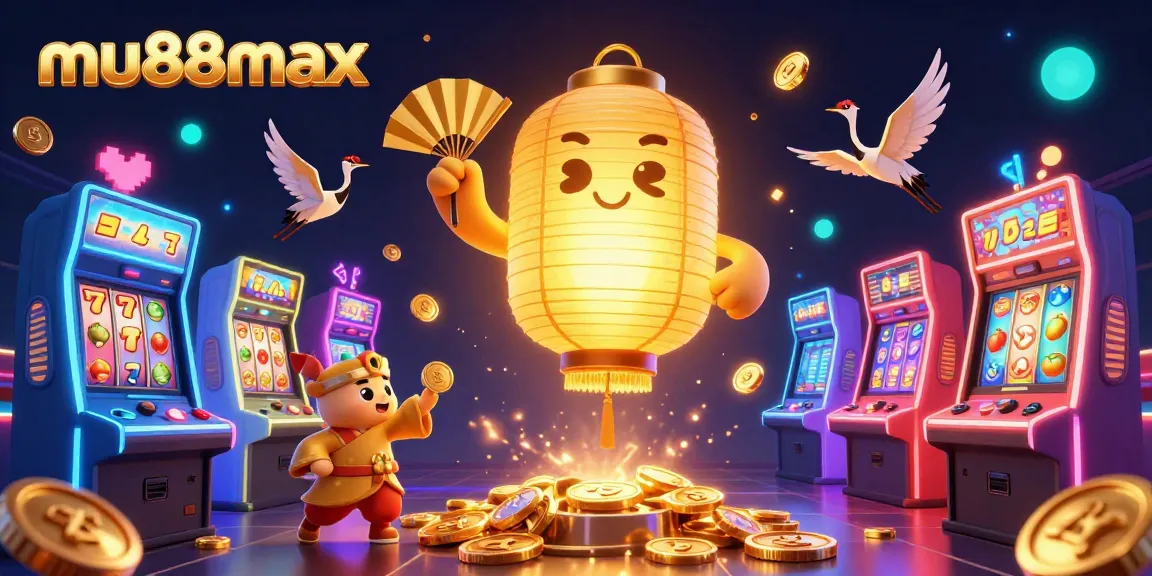 Experience thrilling slot machine wins at mu88max with vibrant golden lantern spirits and lucky symbols