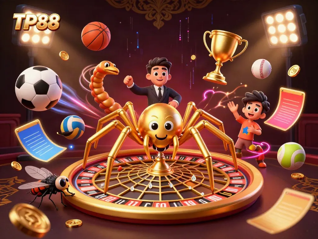 Experience gambling thrills at TP88 with dynamic 3D casino characters and engaging game elements.