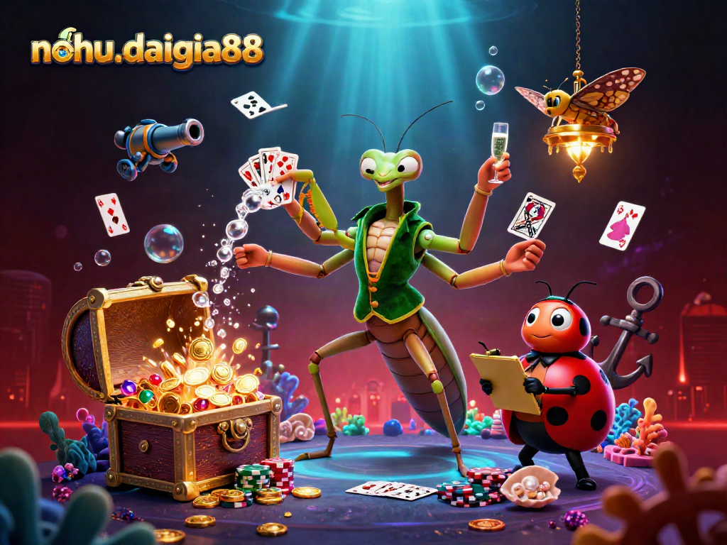 Experience thrilling casino action at nohu-daigia88 with vibrant characters and dynamic gaming elements.