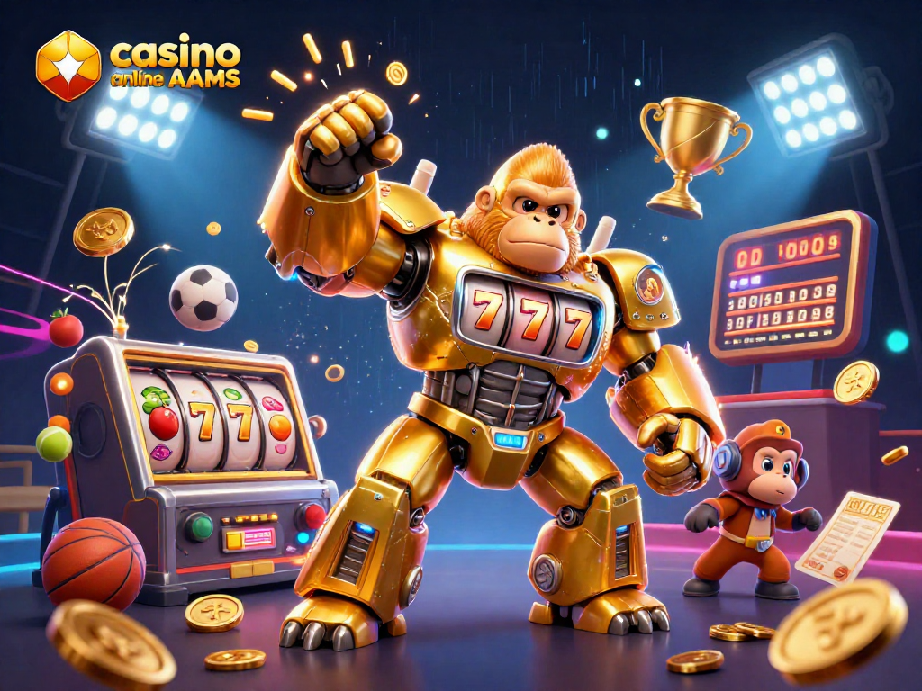 Gioca nei migliori casino online non AAMS con un gorilla d'oro meccanico e sport dinamici.